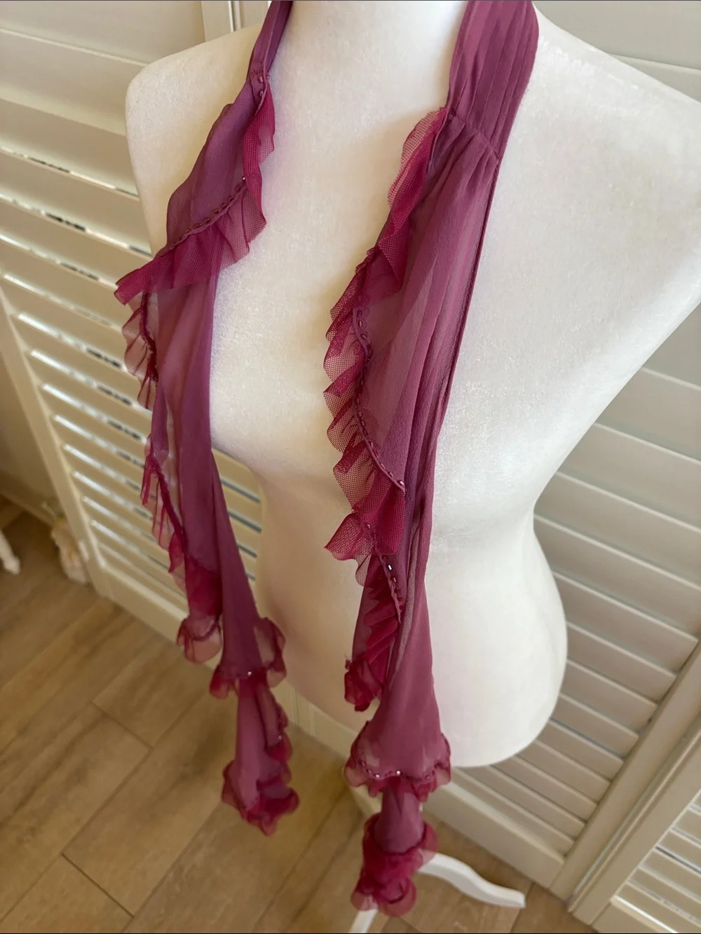 Betsey Johnson silk scarf